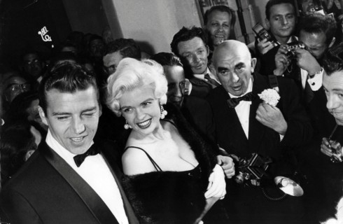 Jayne Mansfield with Husband Rickey Hargity at the Cannes Film Festival